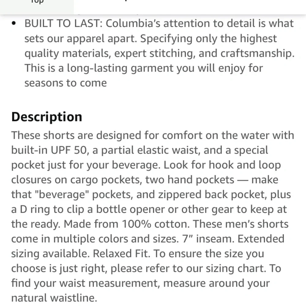 Columbia PFG Men’s Brewha II Short XL with 7” Inseam GUC Boating Fishing Summer - Picture 15 of 16